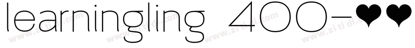 learningling 400字体转换